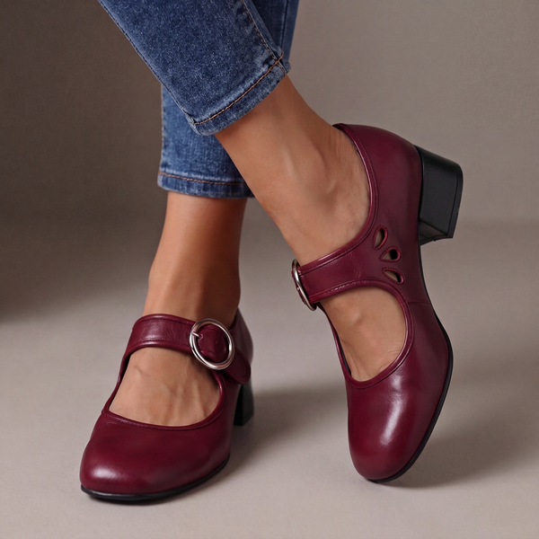 Josephine | Leather Comfort Mary Janes