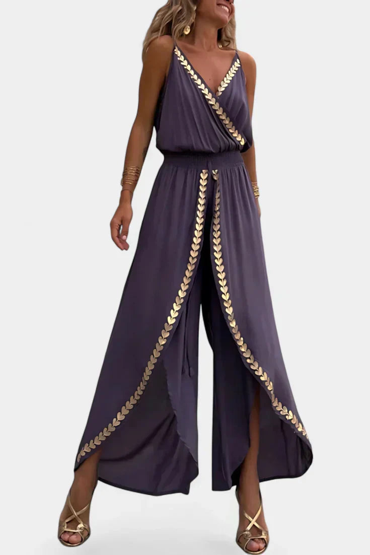Lorena - Dress Mono with Golden Details