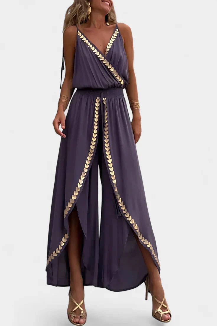 Lorena - Dress Mono with Golden Details