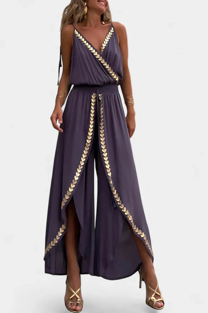 Lorena - Dress Mono with Golden Details