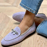 Penelope | Elegant Flat Shoe with Bow