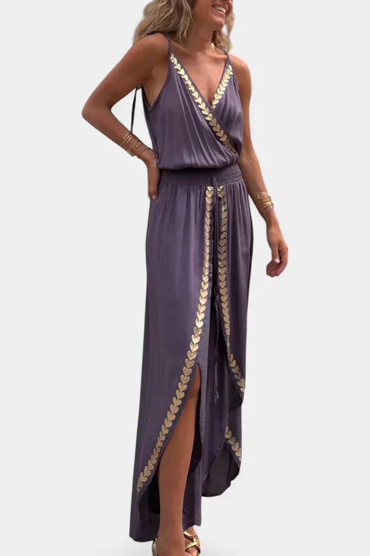 Lorena - Dress Mono with Golden Details