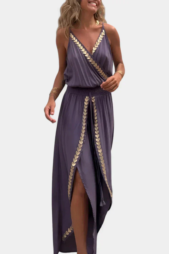 Lorena - Dress Mono with Golden Details