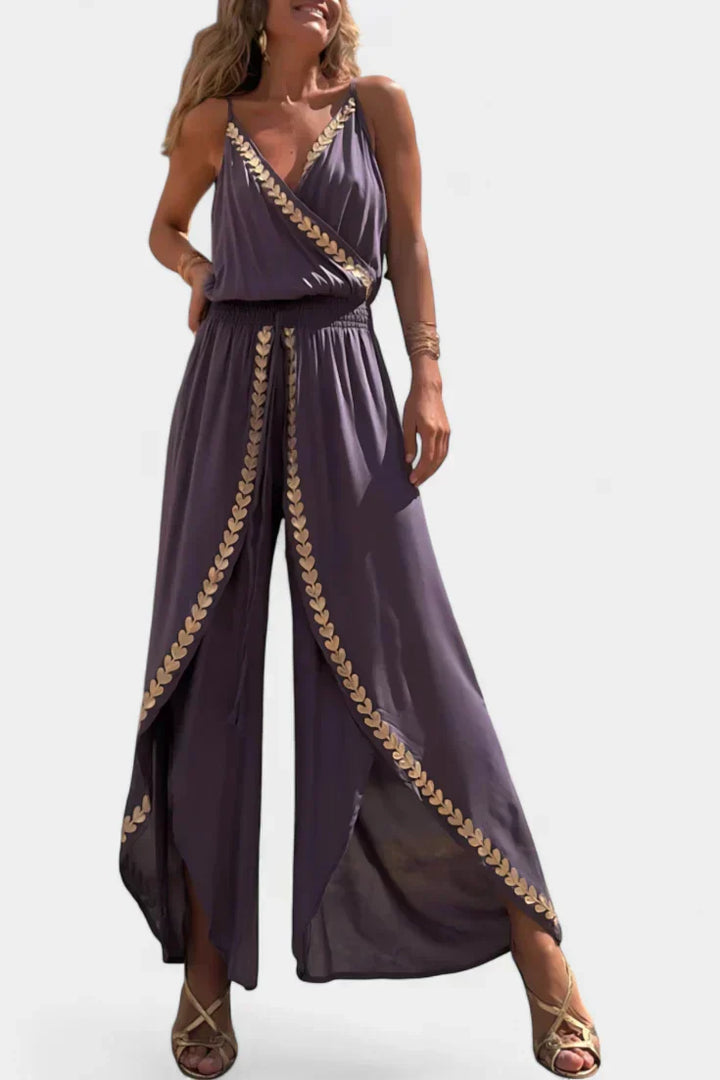 Lorena - Dress Mono with Golden Details