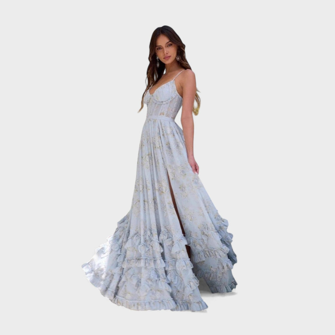 Florence - Long Bohemian Dress with Slit