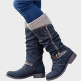 Amelia | High Boot with Woven Mesh Detail