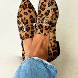 Rachel | Elegant Leopard Loafers