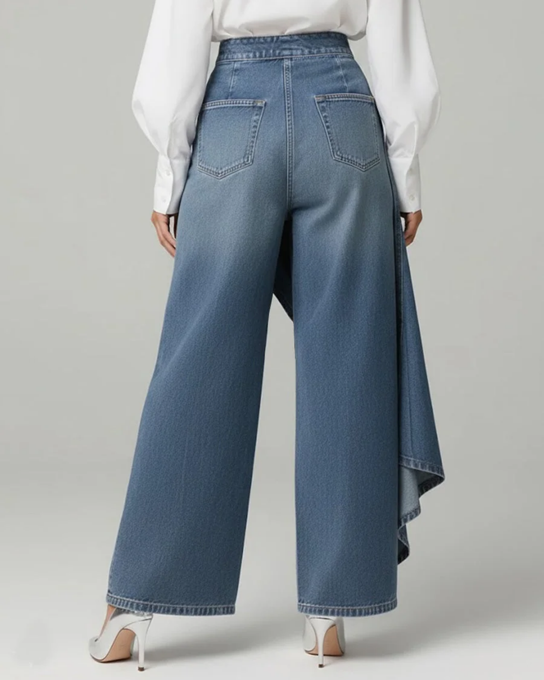 Amelia - Wrap Denim Pants