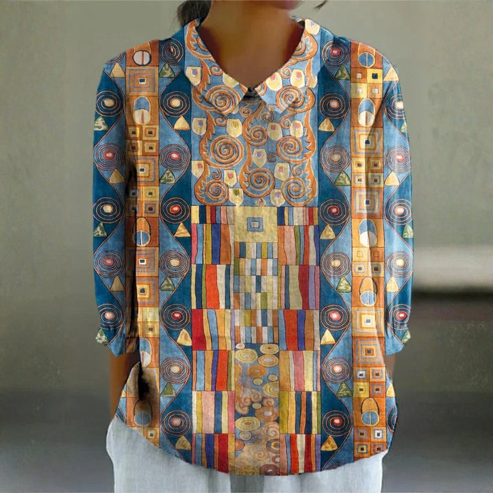 Audrey - Artistic Mosaic Blouse