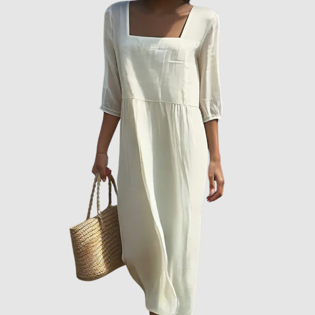 Nadia - Casual Linen Dress
