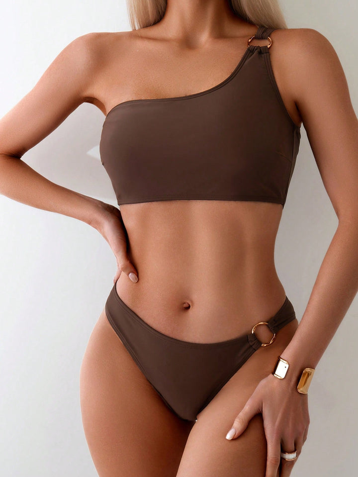 Avery - One Shoulder Bikini With Ring Detail