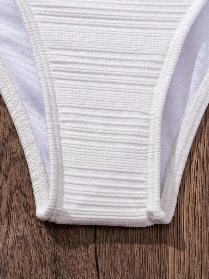 Sandra - High Support Crossed Top, High Waist Bikini