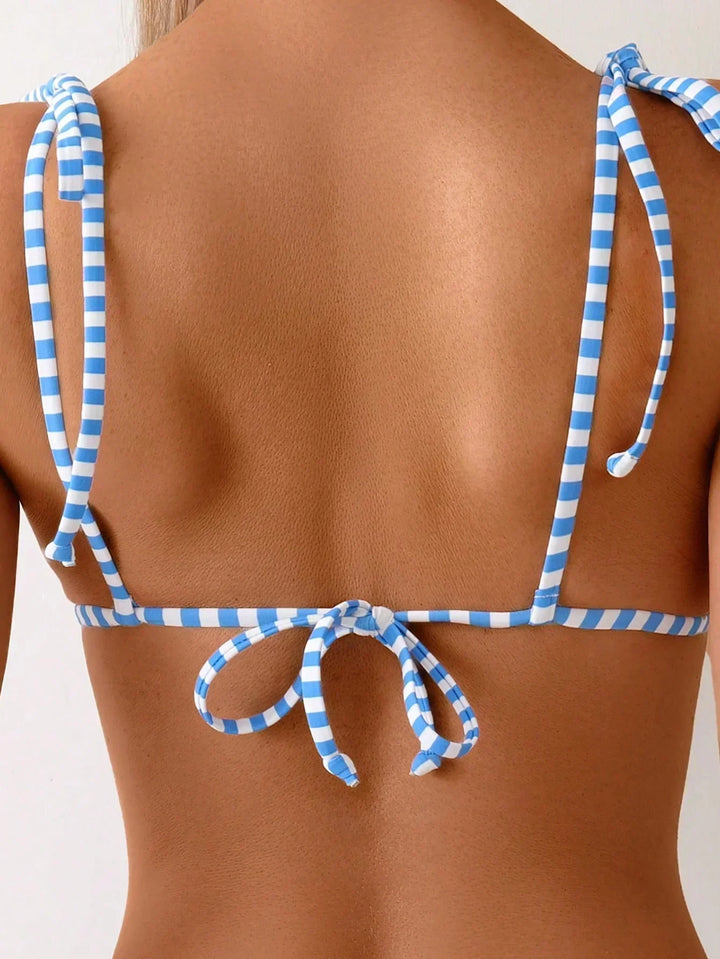 Claire - Lemon Print Triangle Bikini