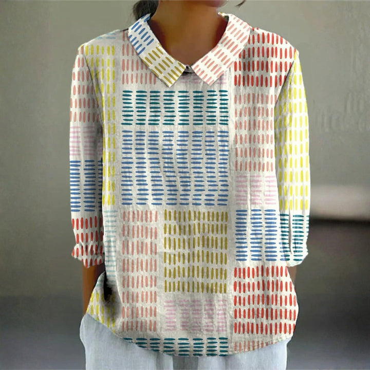 Daisy - Colourblock Dash Blouse