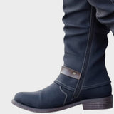 Amelia | High Boot with Woven Mesh Detail