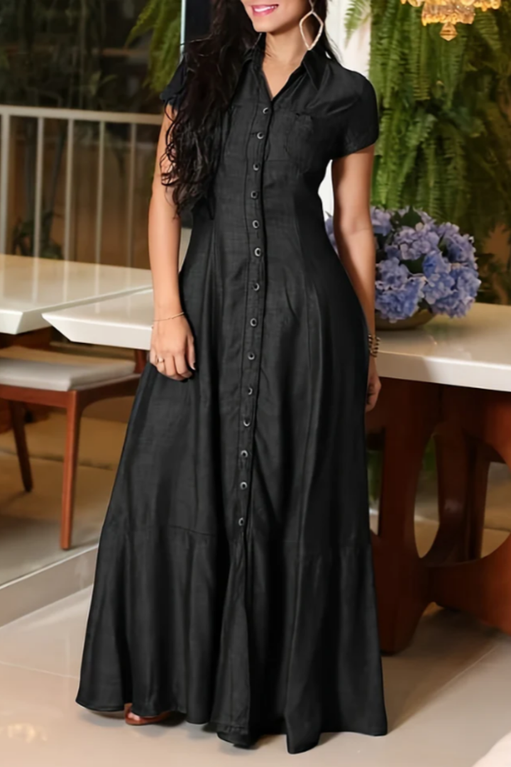 Eliza - Long Denim Dress