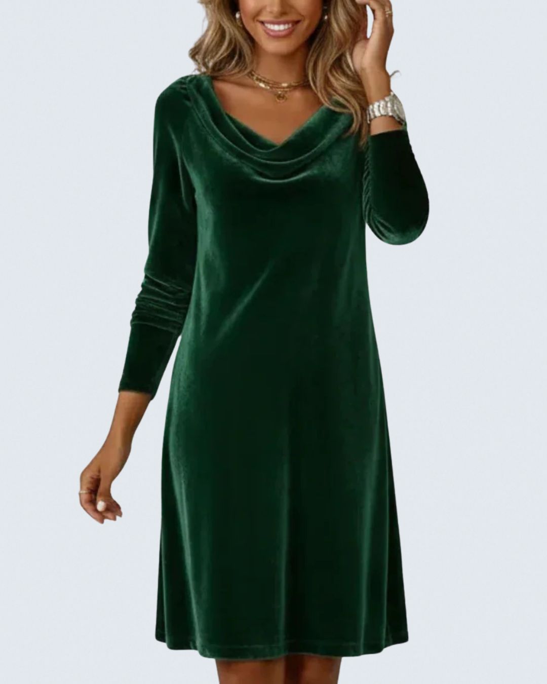 Serena - Loose Fitting Velvet Dress