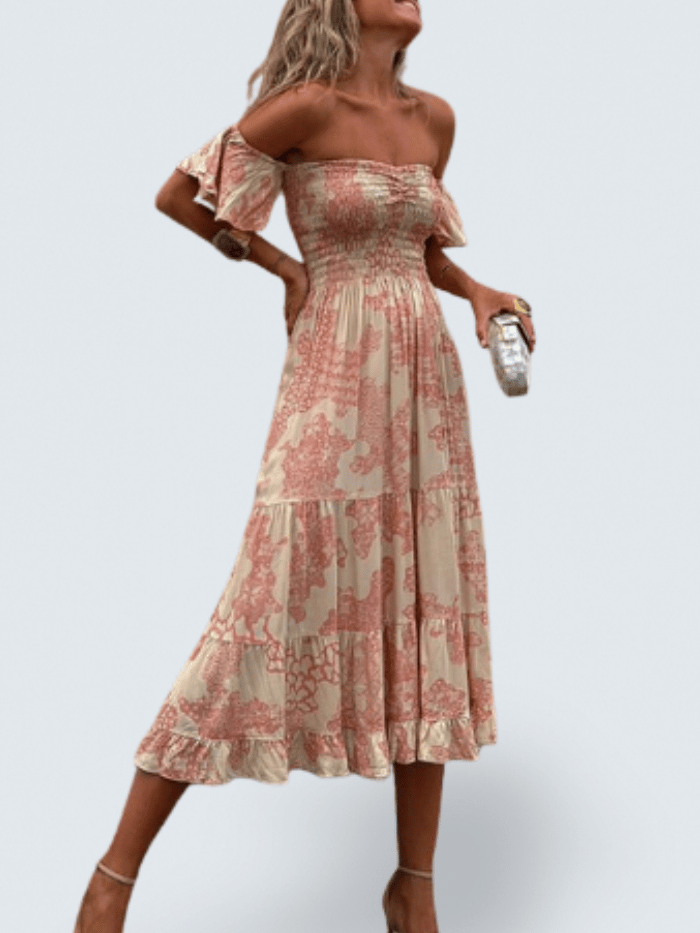 Romy - Off Shoulder Midi Dress