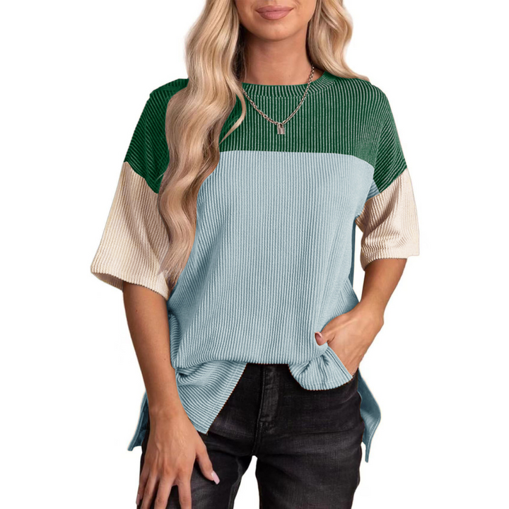 BRYNLUE - Casual Loose Fit Striped Summer Top