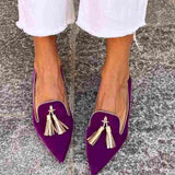 Catherine | Boho Slip-Ons with Fringes
