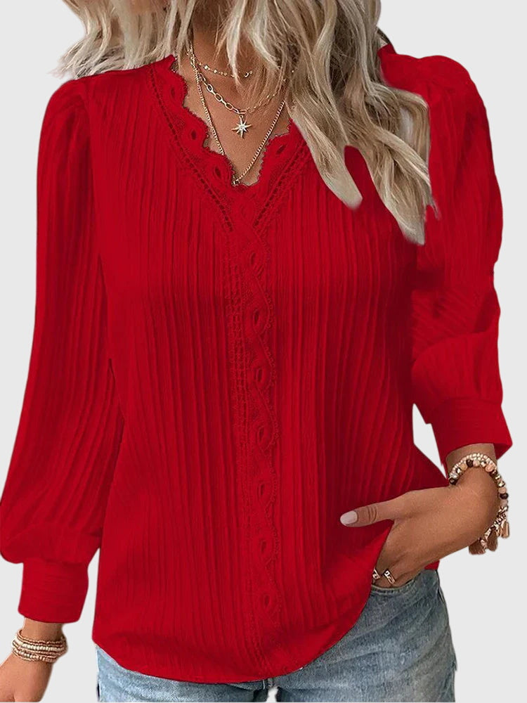Andrea - Elegant Pullover Blouse