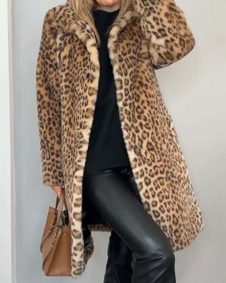 Leia - Leopard Long Jacket