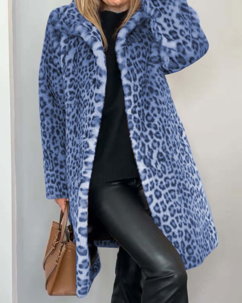 Leia - Leopard Long Jacket