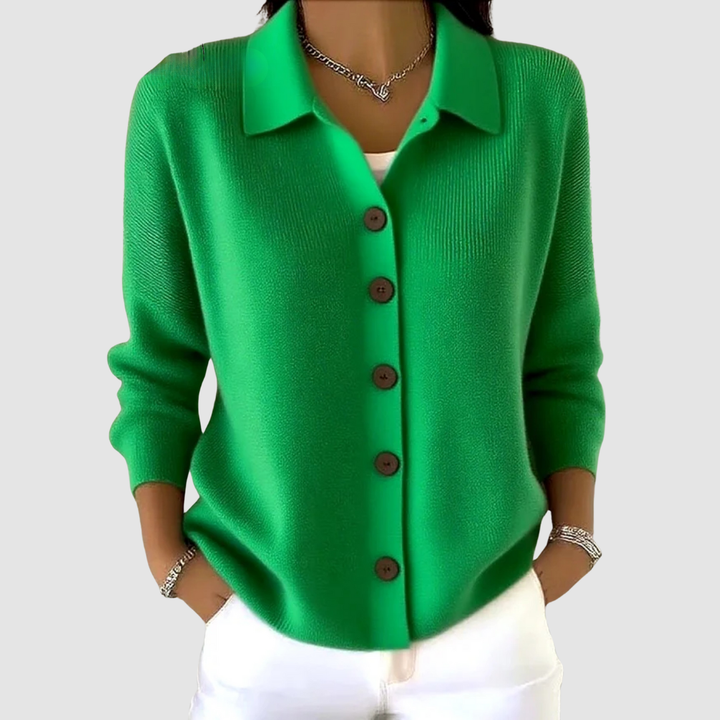 Riah - Soft Button-Up Knit Cardigan