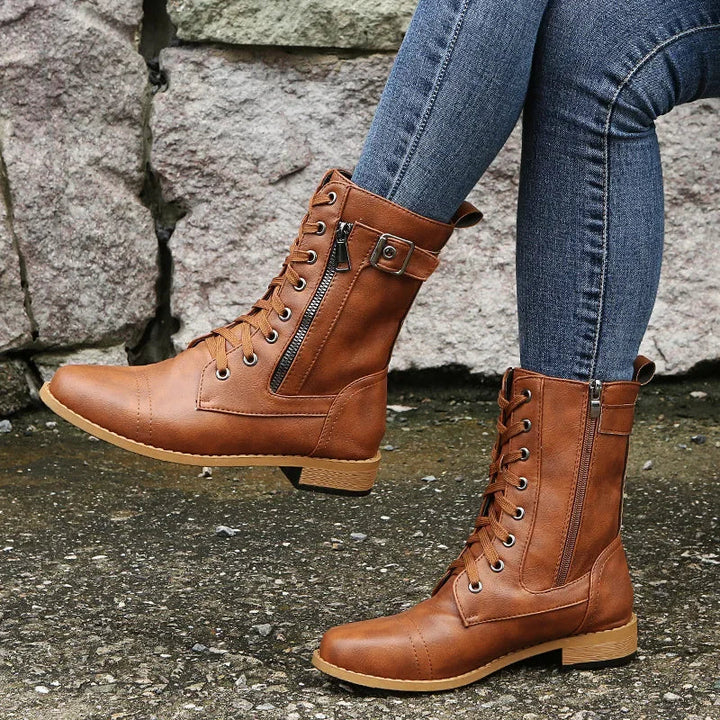 Erika - Orthopedic Leather Boots