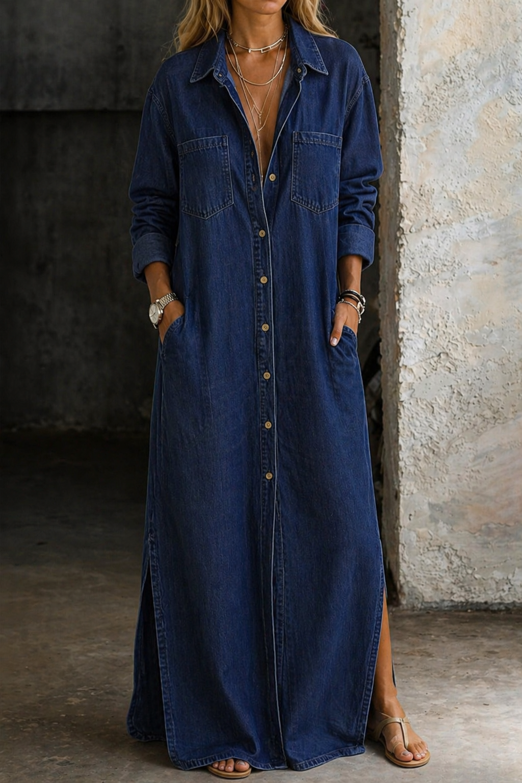 Delana - Button Down Dress