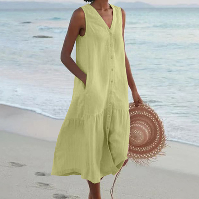 Celeste - Dress with V-Neck