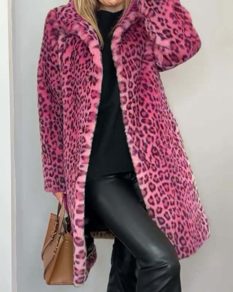 Leia - Leopard Long Jacket