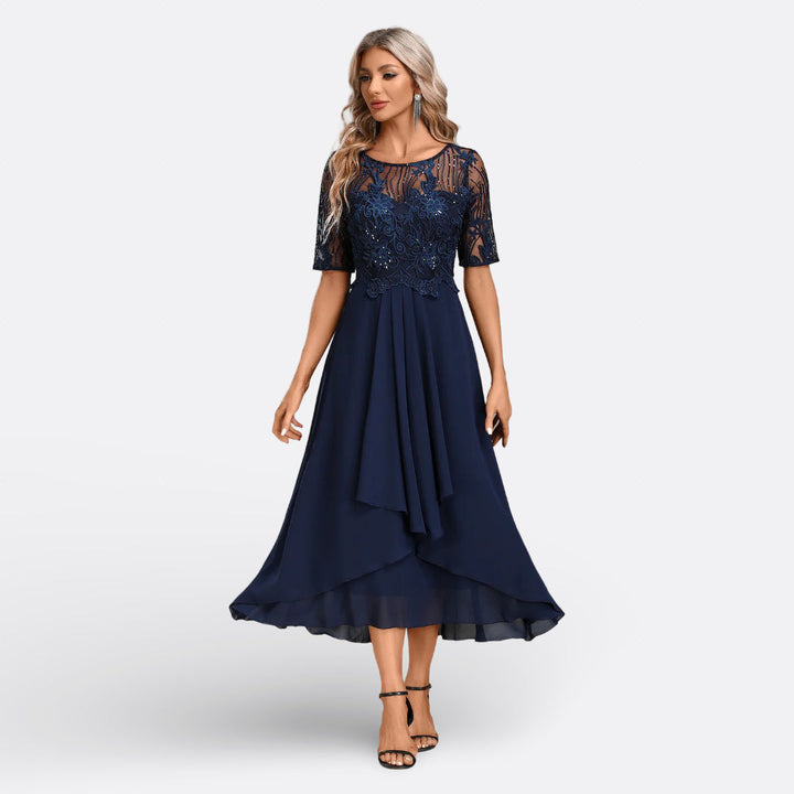 Madison - Lace Dress with Short Sleeves
