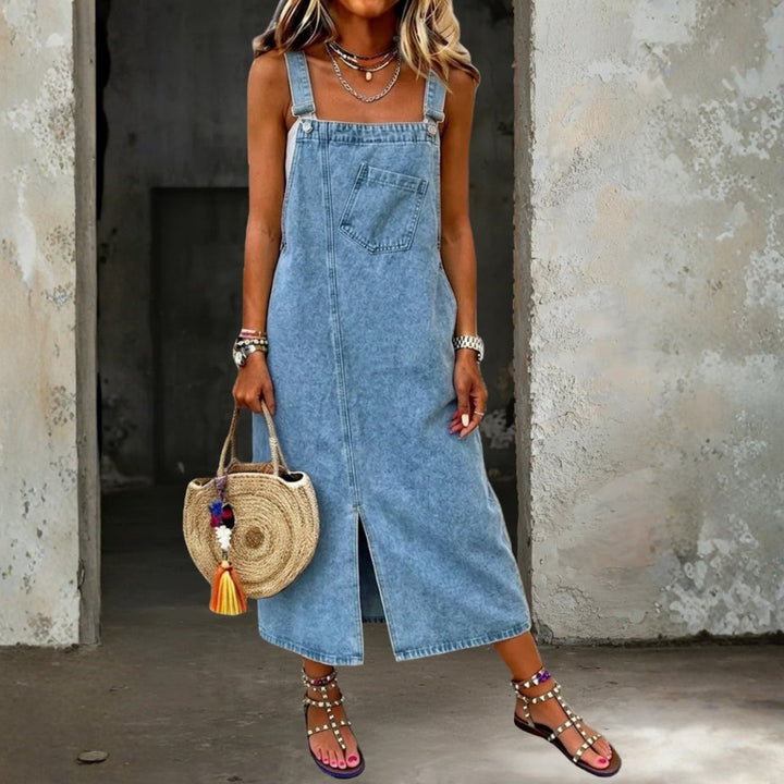 Susan - Casual Denim Jumper Dress