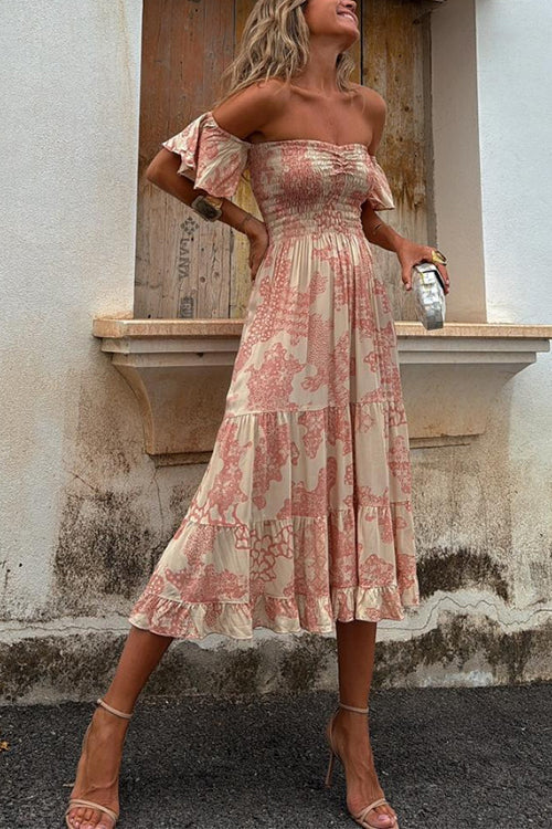 Romy - Off Shoulder Midi Dress