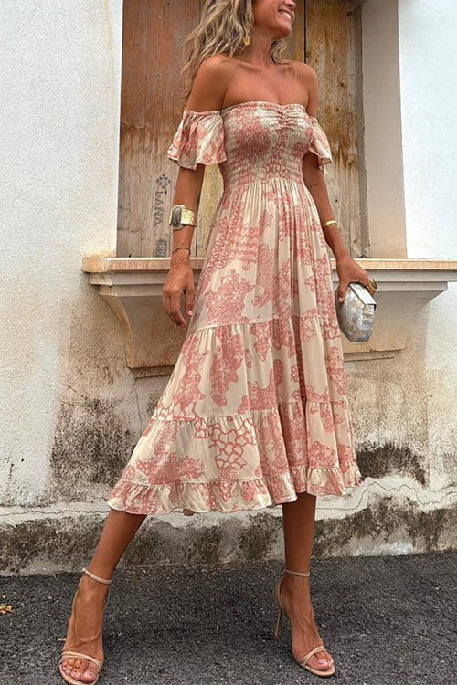 Romy - Off Shoulder Midi Dress
