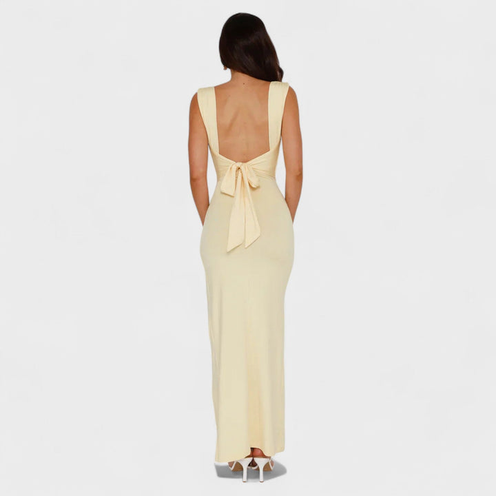 Sarela - Long Dress with Open Back