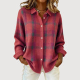 Fiora – Cosy Knit Shirt for Cold-Day Comfort
