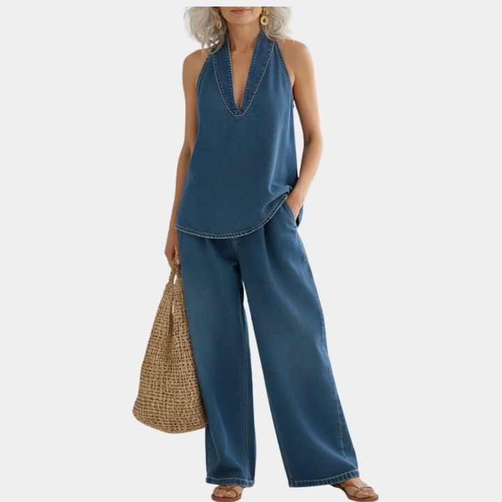 Rita - Two-Piece Denim Set