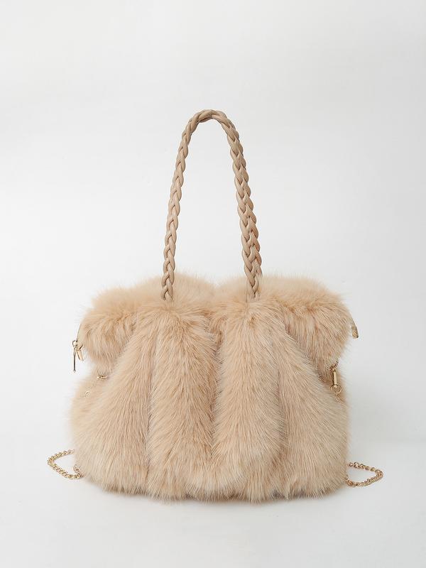 Bethany - Women Plush Velvet Shoulder Tote
