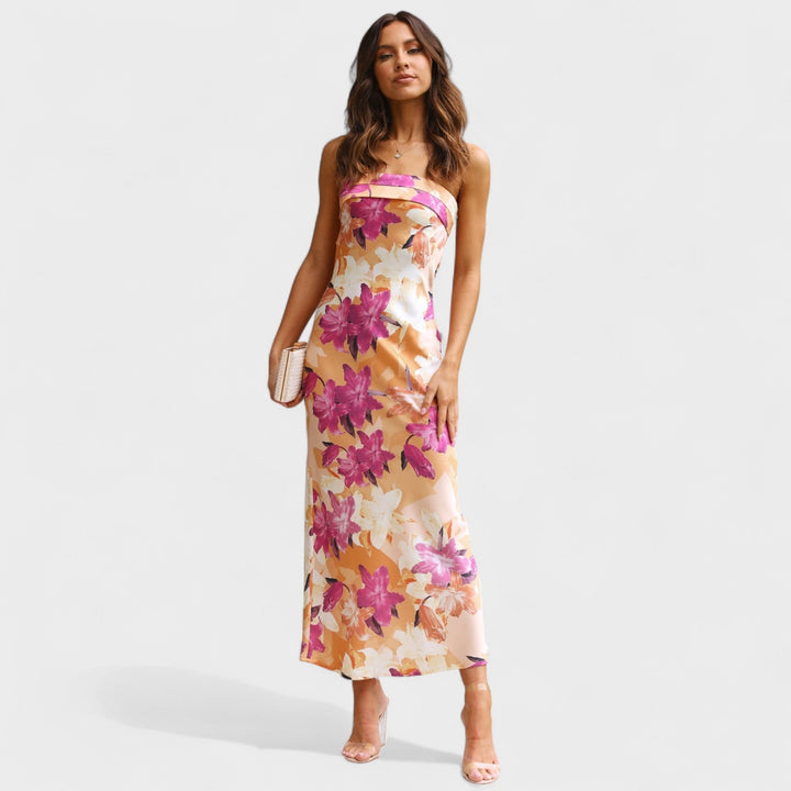 Carmen - Sleeveless Satin Dress