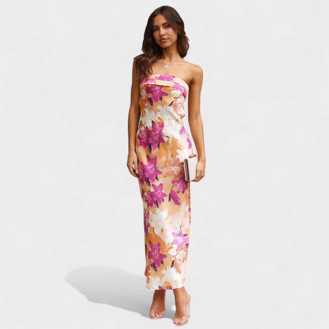Carmen - Sleeveless Satin Dress