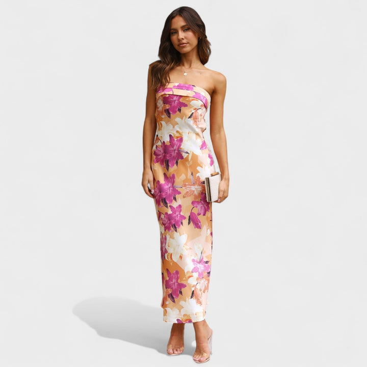 Carmen - Sleeveless Satin Dress