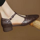 Audrey | Leather Mary Janes