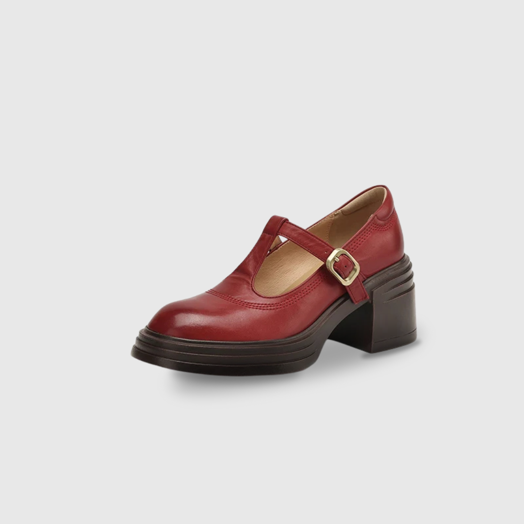 Ella | Chunky T-Strap Pumps