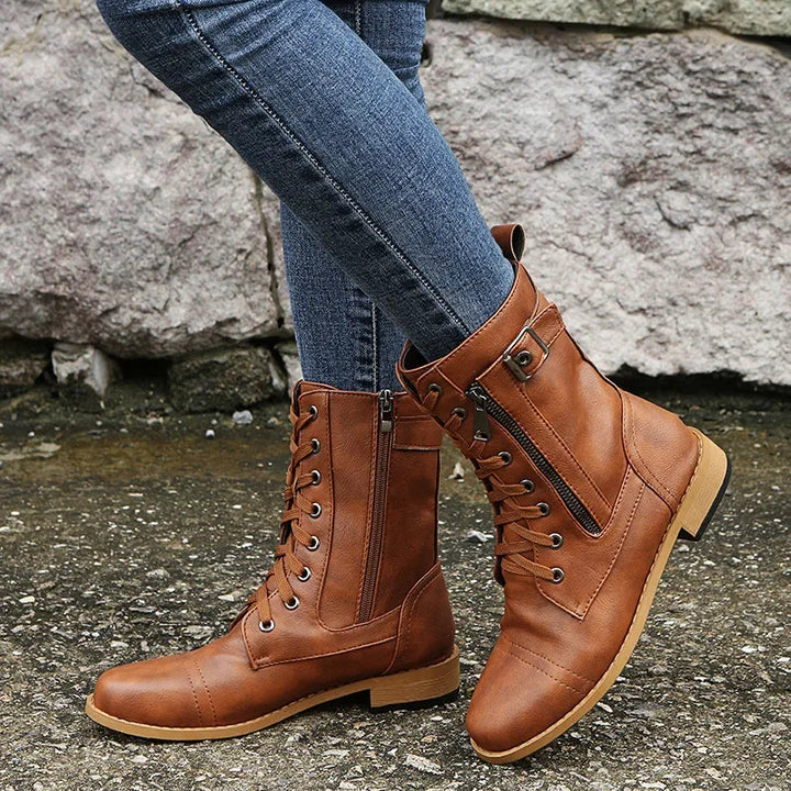 Erika - Orthopedic Leather Boots