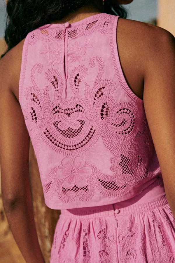 Moira - Pink Lace Set