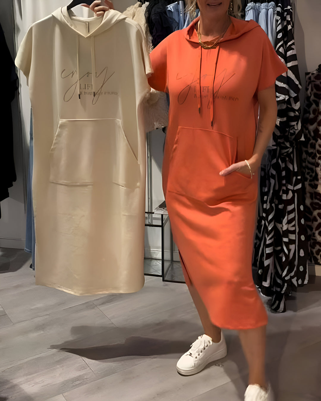 Grace - Casual Hoodie Dress