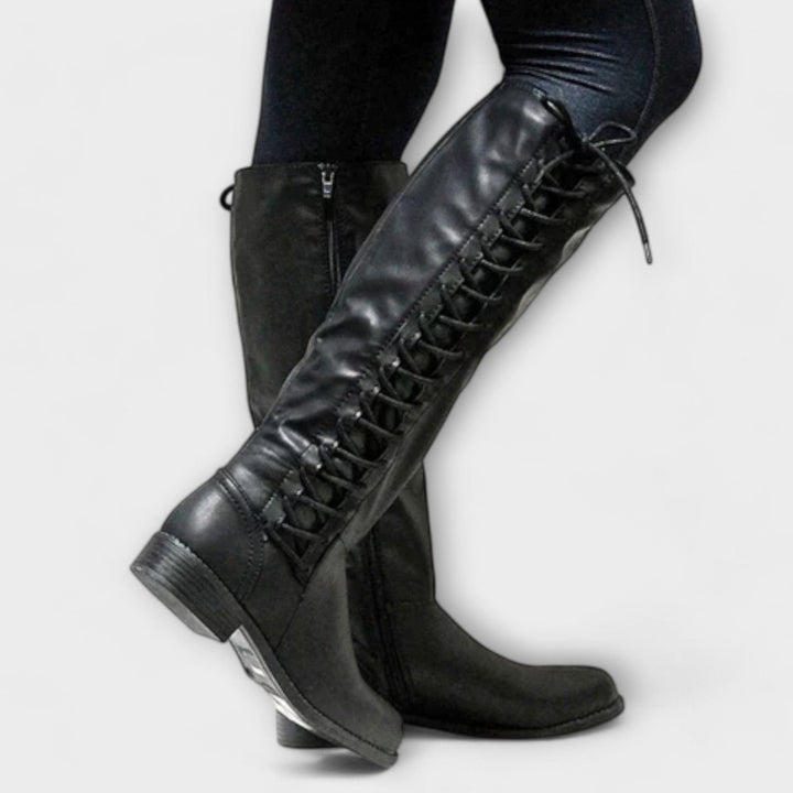 Paula - Leather Tall Boots