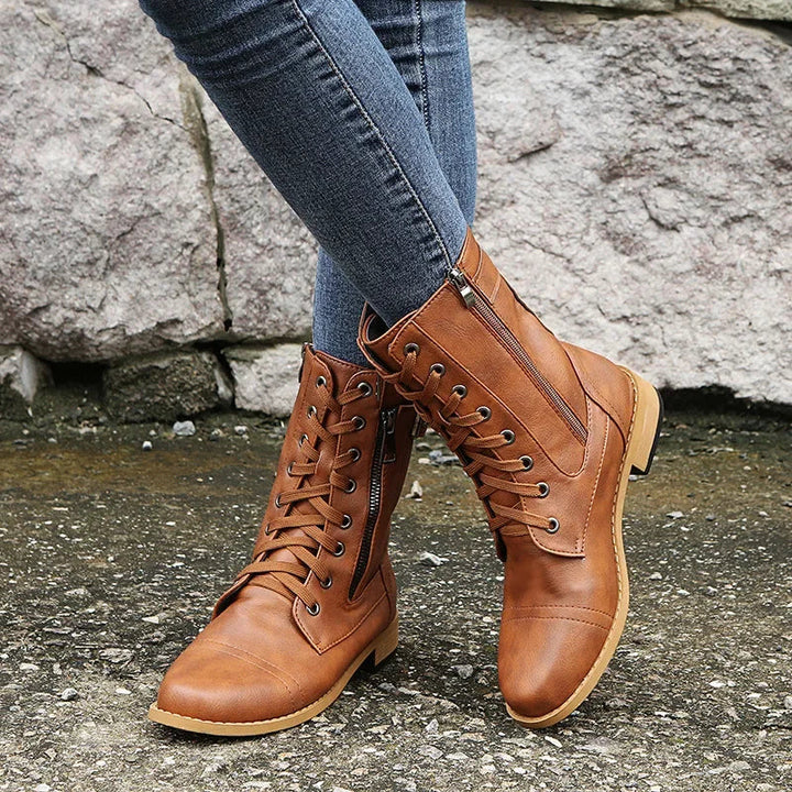 Erika - Orthopedic Leather Boots